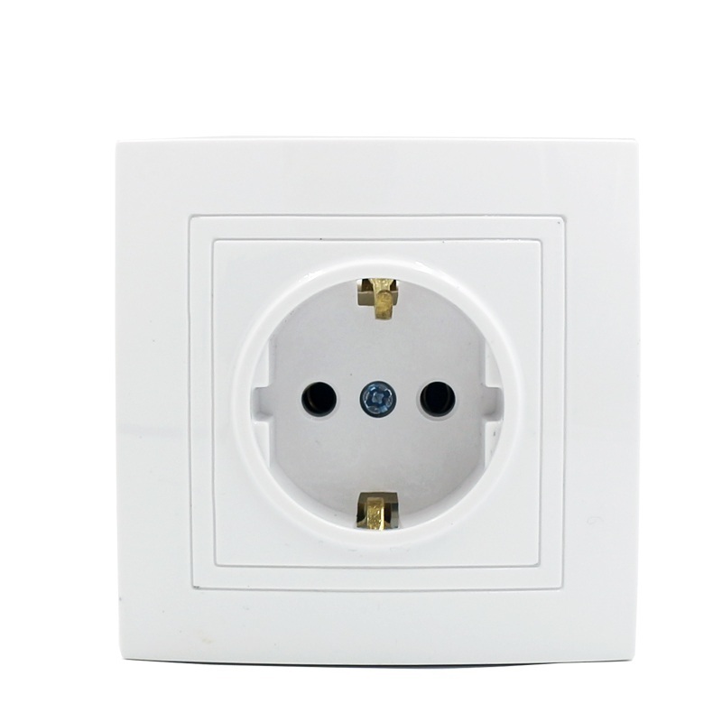 European Standard 16A 220V Wall Switch socket New Design EU Schuko Socket