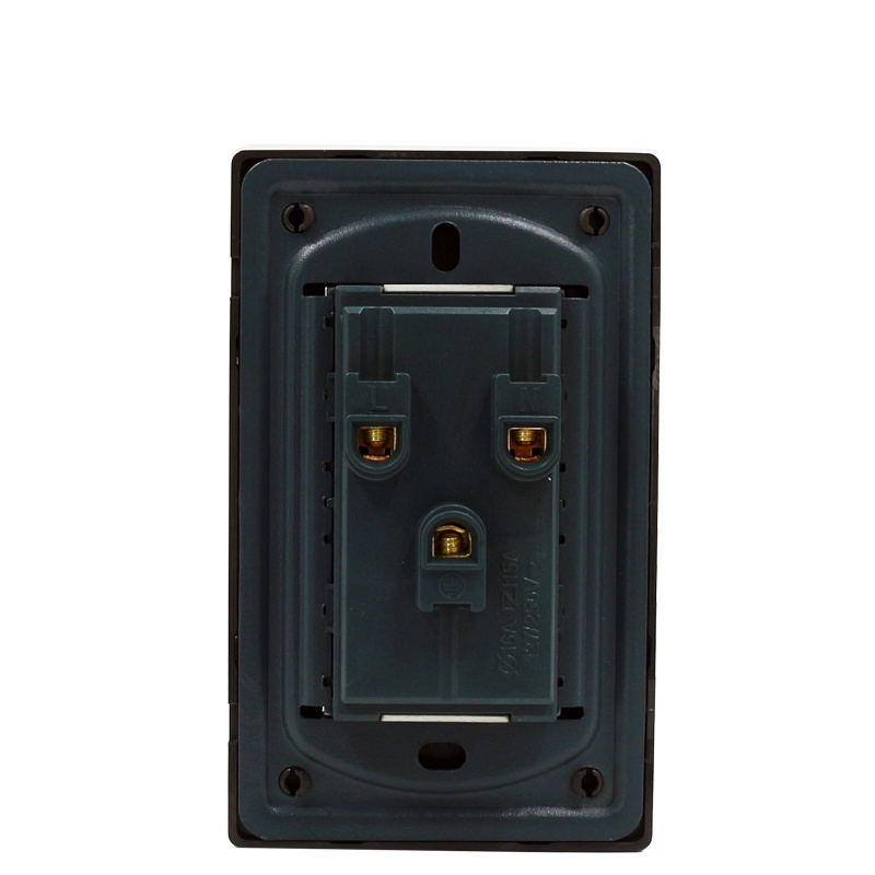 Metal plate cover 6 pin power wall switch socket 118*72mm south american series