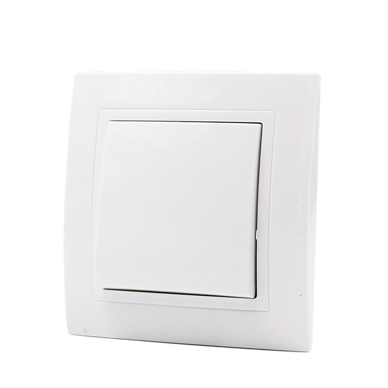 China Brass Light Switches Modern Design European Standard 1 Gang 1 Way 2 Way Wall Switch