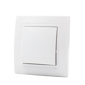 China Brass Light Switches Modern Design European Standard 1 Gang 1 Way 2 Way Wall Switch