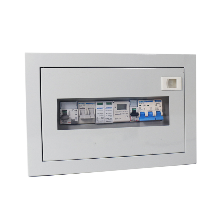 MEZEEN High Quality Customized Service Metal Enclosure Waterproof Steel 12 Way Circuit Breaker Distribution Box With Lock