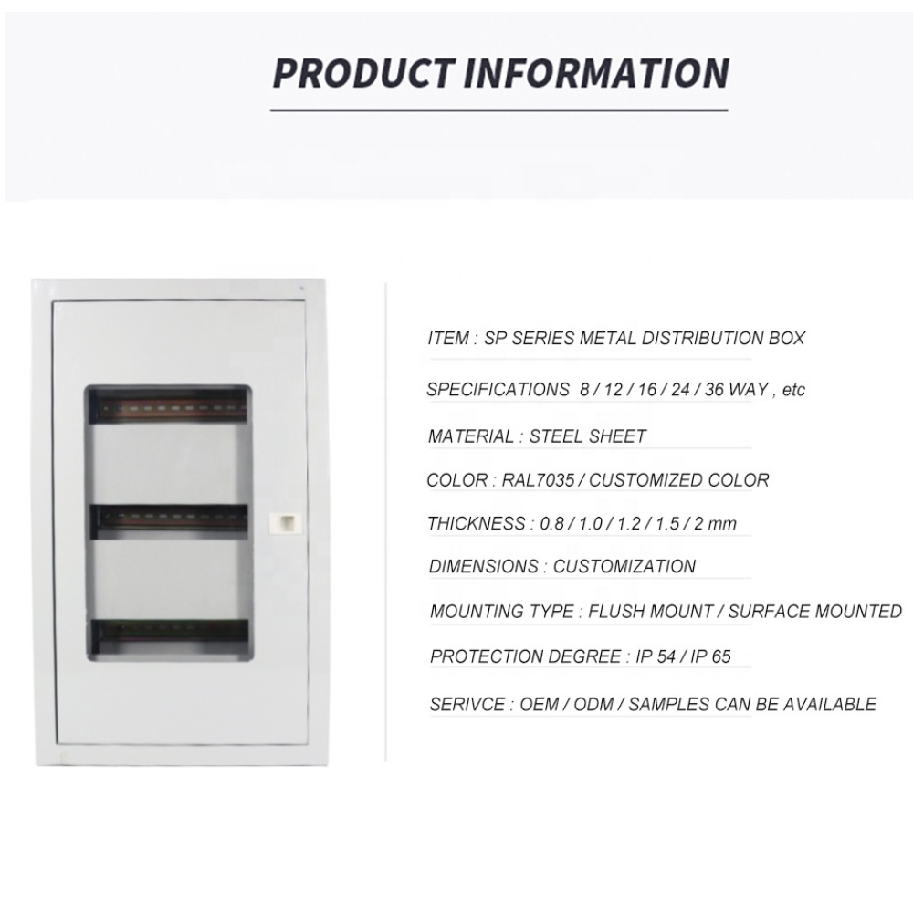 IP67 36way fuse MCB db panel box Power distribution box electrical din blank 4x18 din rail enclosure