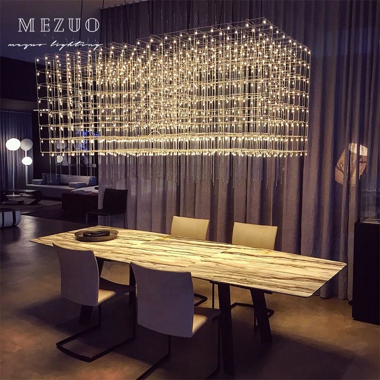 Customized Modern Creative Led Big Foyer Large Crystal Chandelier Lights For Hotel