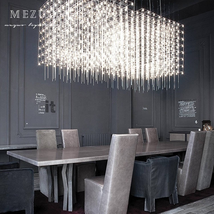 Customized Modern Creative Led Big Foyer Large Crystal Chandelier Lights For Hotel