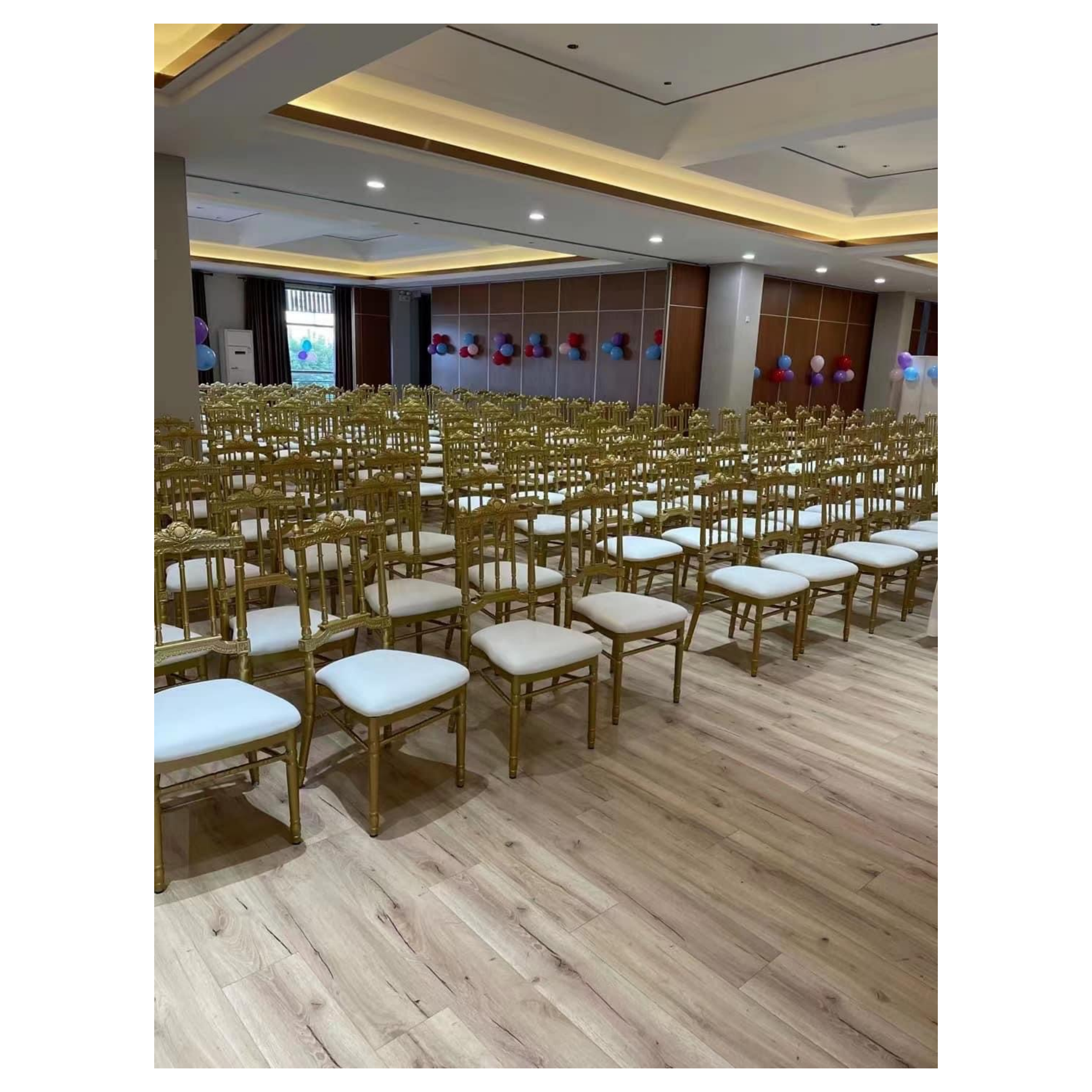 Popular hotel chairs banquet halls  meeting rooms seaside parties etc are available