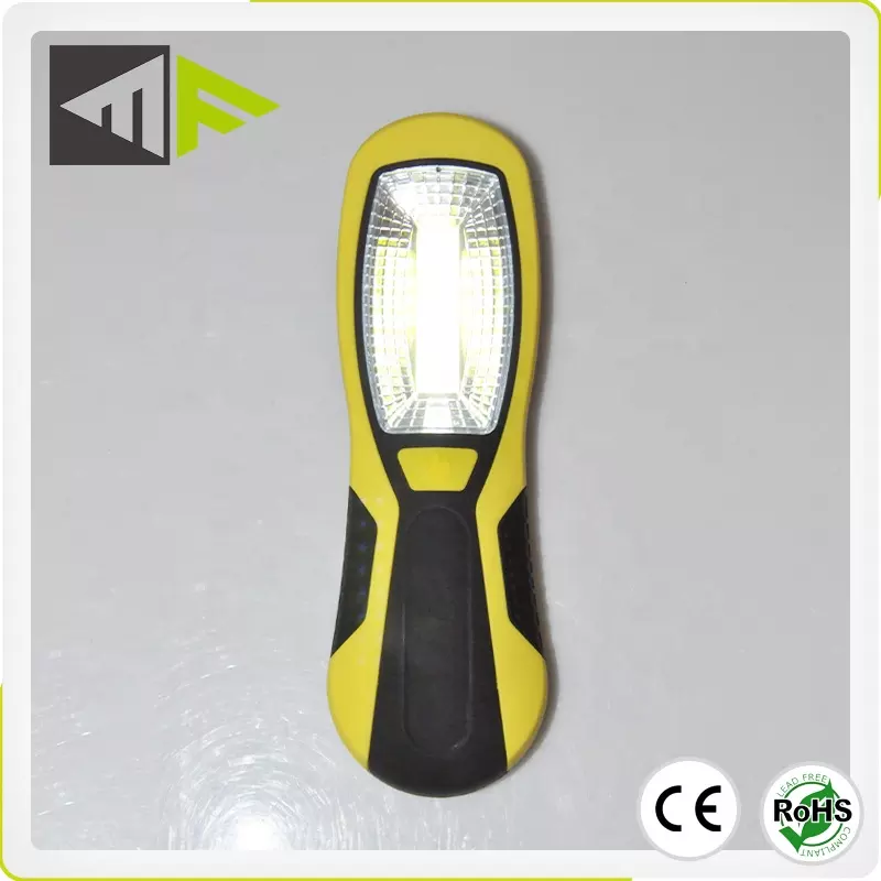 5W COB 3 LED AA Battery with Magnetic Operated Portable Underhood Hanging LED Work Inspection Light