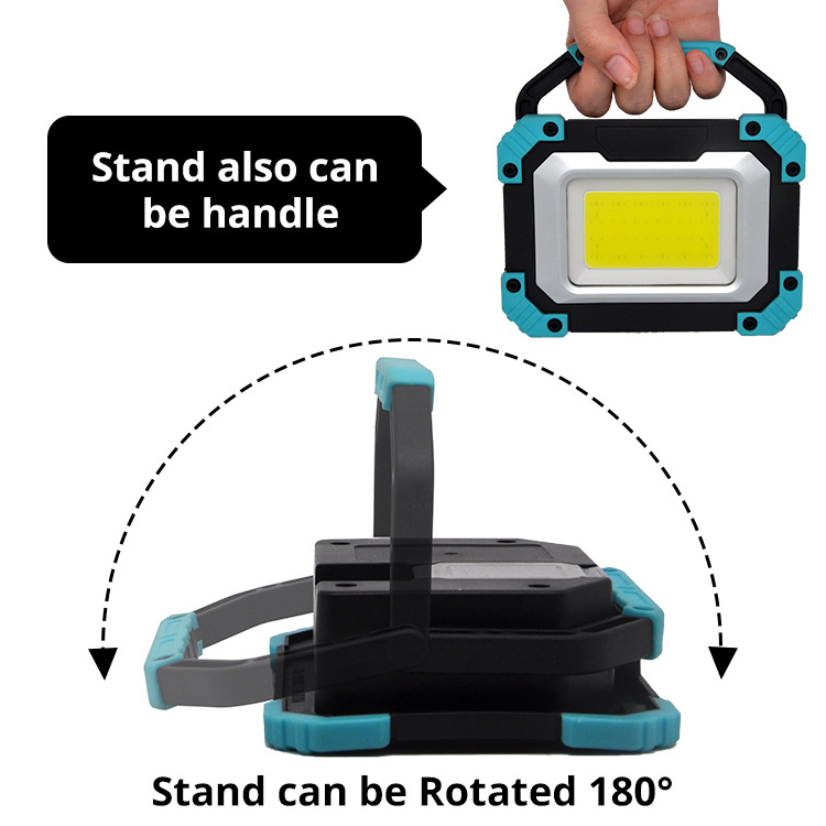 New 20W 2000 Lumen Supports the use of a Tripod Multifunctional Red Light 18650 Battery Rechargeable led work working light