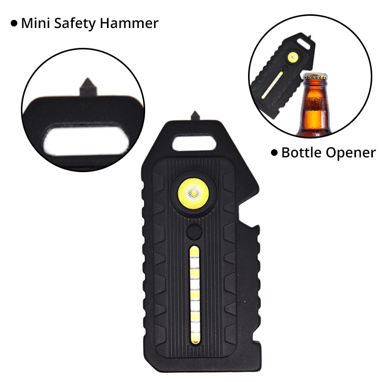 Strong Magnet Mini Work Light Tent Lamp Rechargeable Camping LED Light Outdoor COB Keychain Emergency light with Clip LED