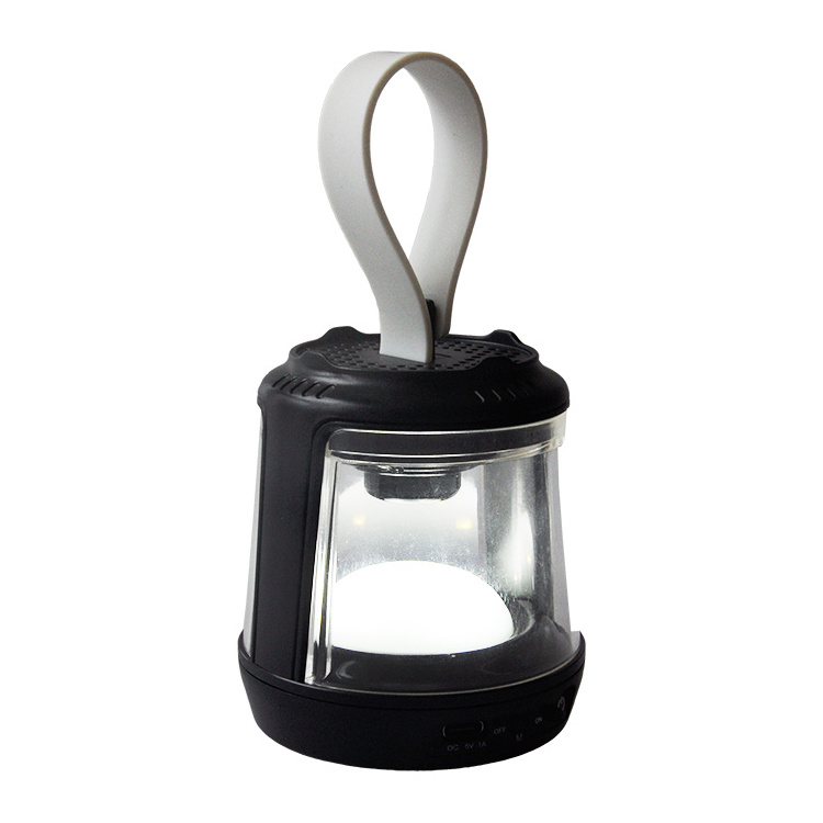 3W SMD Rechargeable Outdoor Mini LED Camping Lanterns Camping Light for Kid with Speaker And Hanger