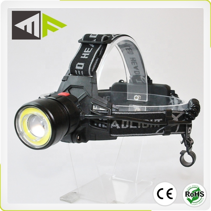 3 X AA Battery High Power 10W LED+ 5W COB Zoom Function Headlamp