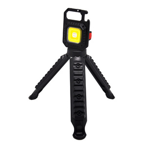 Multifunction Portable Bottle Opener 500 Lumen Rechargeable Mini COB Flashlight 4 Lighting Mode Pocket Keychain Light