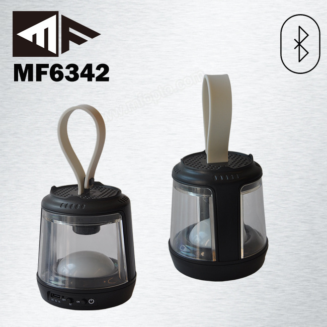 3W SMD Rechargeable Outdoor Mini LED Camping Lanterns Camping Light for Kid with Speaker And Hanger