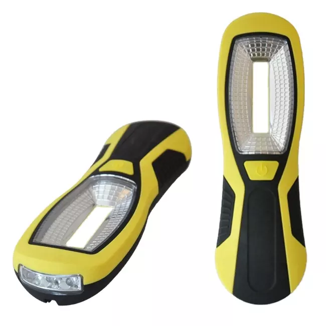 5W COB 3 LED AA Battery with Magnetic Operated Portable Underhood Hanging LED Work Inspection Light