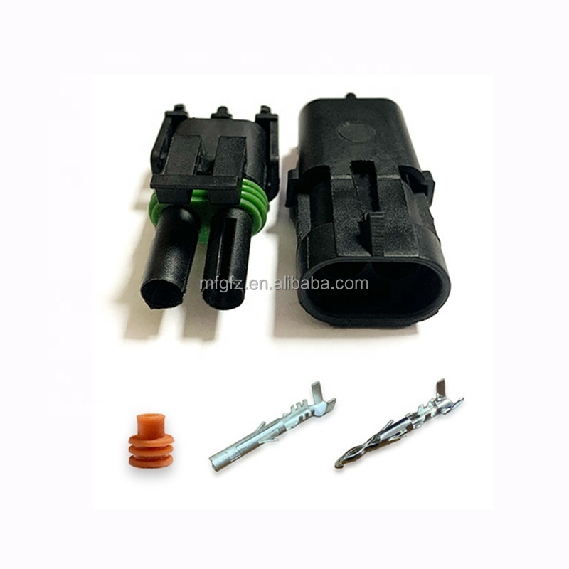 DJ3021Y-2.5-11/21 12010973 12015792 Small PBT GF10 2-Pin Auto Terminal Connector Automotive Use 2P Single Phase Car Application