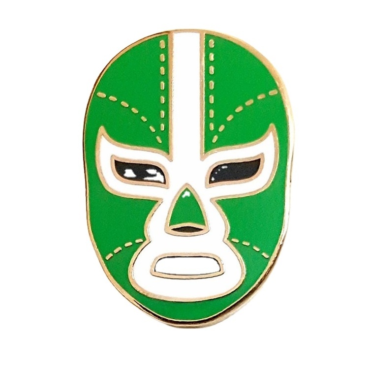 Mexican Wrestling Mask Lapel Pin suitable for certain occasions