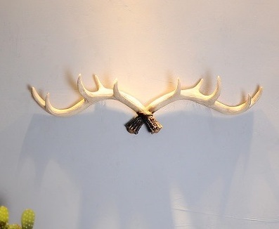 Vintage Resin Deer Antlers Wall Hooks Antique Finished Wall Mounted Clothes Hanger Rack With Hook Coat Rack Key Holder for Decor