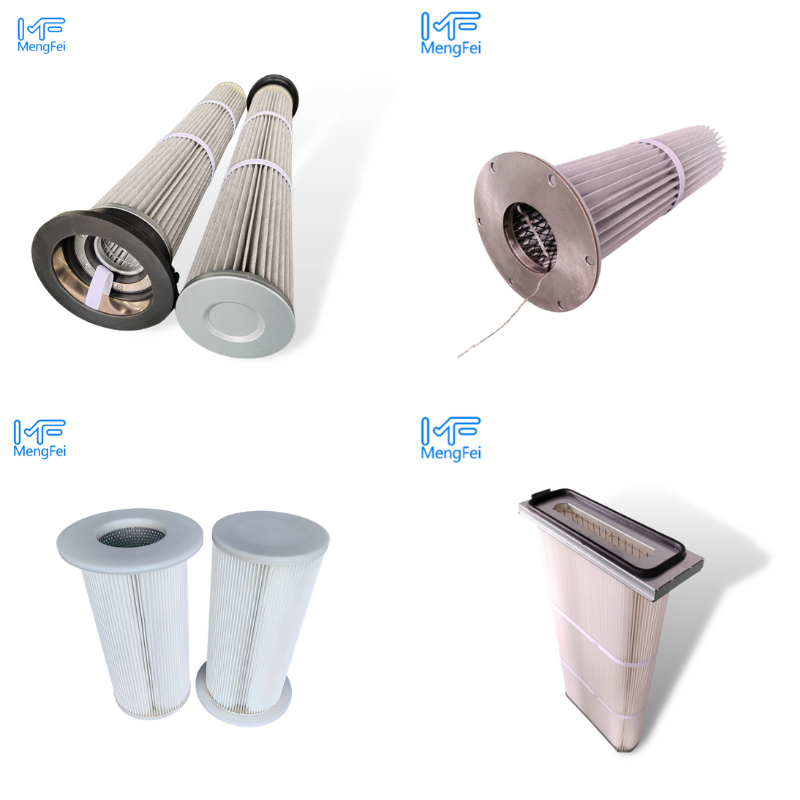 Mfiltration industrial custom pleated air filter cartridge air dust filter