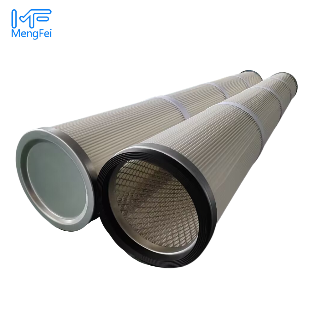 Mfiltration high flow spunbond polyester PTEF-membrane hepa pleated dust removal air filter cartridge