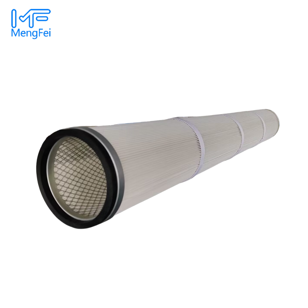 Mfiltration high flow spunbond polyester PTEF-membrane hepa pleated dust removal air filter cartridge