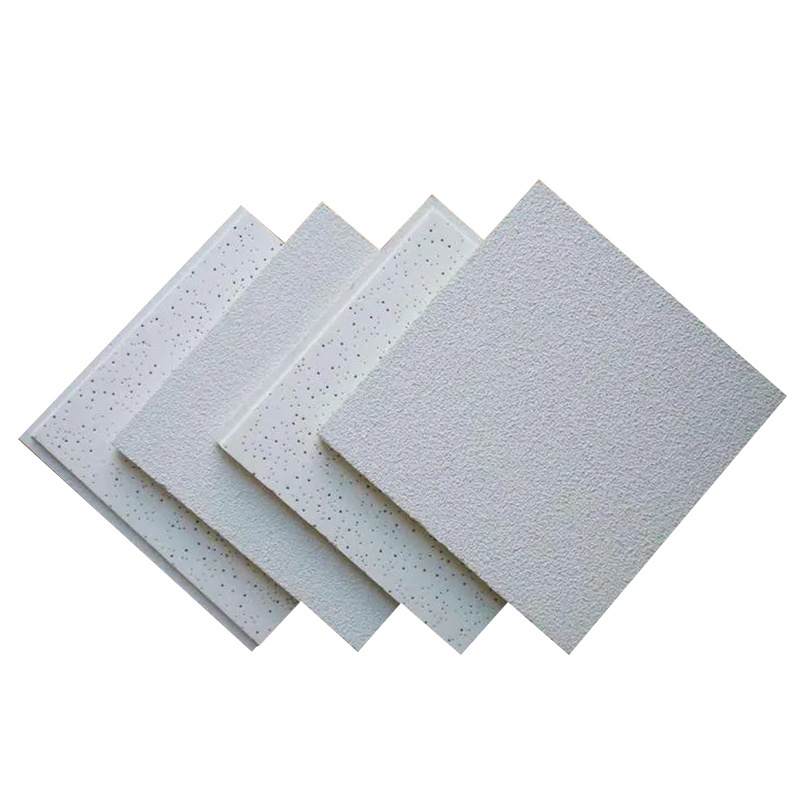 Acoustic Mineral Fiber Ceiling Tiles Soundproof Sound-Absorbing Hospitals  Hotels  False Ceiling Boards Roofing Panels