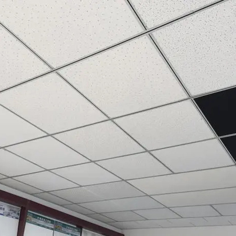 Soundproof mineral fiber ceiling tiles and fiberglass acoustic square edge and tegular edge ceiling tiles