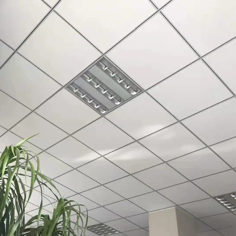 Real Mineral Fiber Material Made False Ceiling Tiles Grid Tiles For Ceiling Decoration Uses  Mineral Fiber Board Ceiling Board