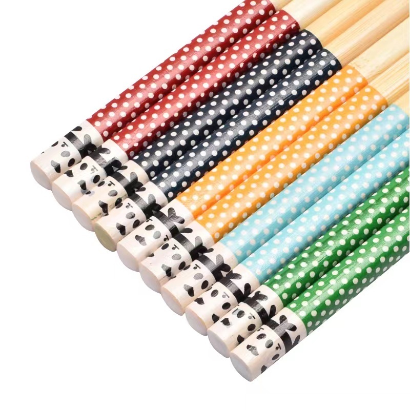 Custom Printed Wholesale Reusable Chinese and Japanese Bamboo Sushi Chopsticks Set Disposable Bamboo Chopsticks