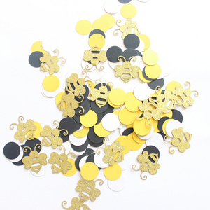 Vrise 15G/Bag Paper Confetti Bee/Black/Yellow/White Confetti Party Decoration