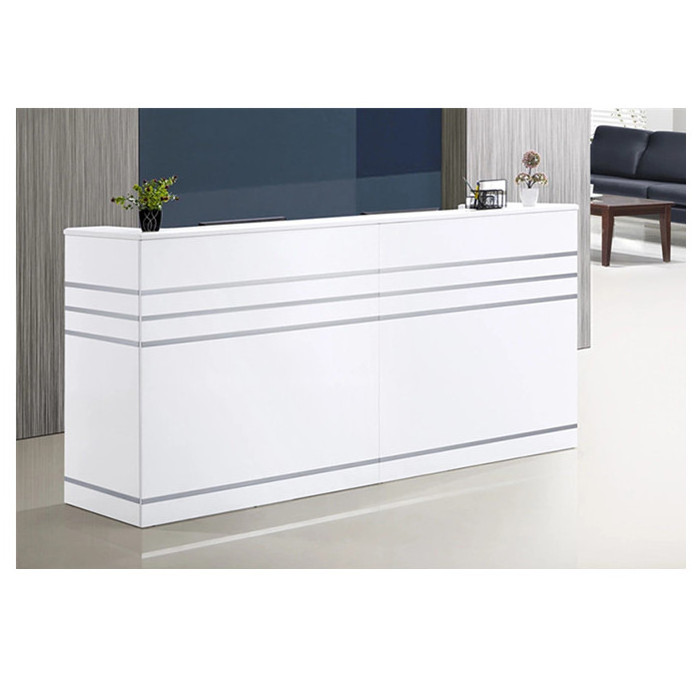 Shenyang manufacturer cheap modern white salon SPA reception desk