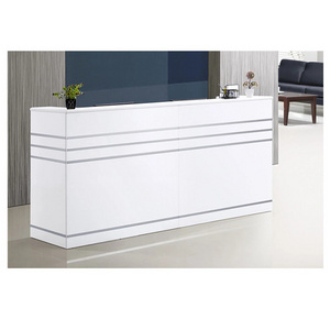 Shenyang manufacturer cheap modern white salon SPA reception desk