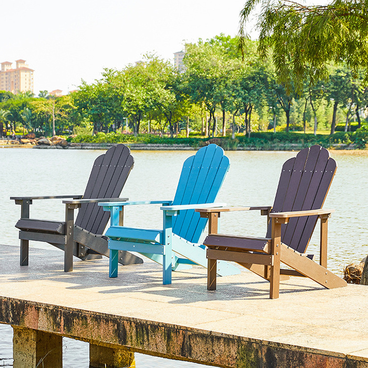 Beach Outdoor Modern Plastic Chairs Folding Wood Adirondack Chair