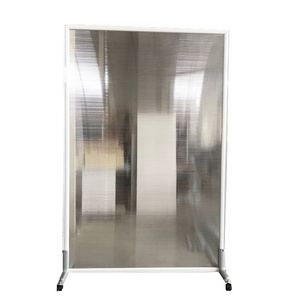 Clear Acrylic Partition Wall Panel Acrylic Glass Room Divider On Wheels