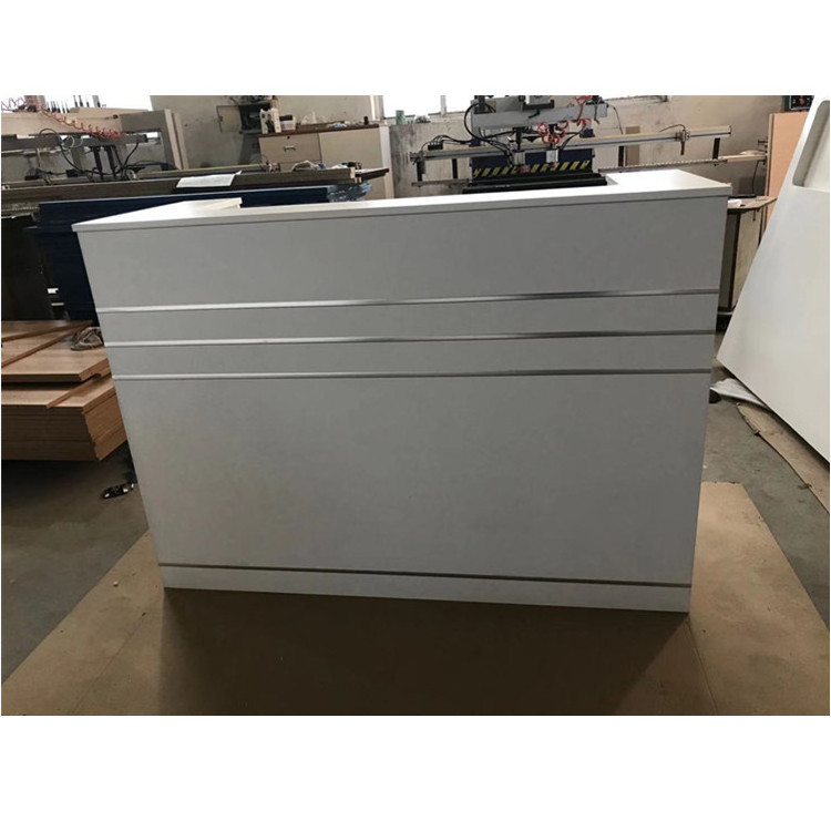 Shenyang manufacturer cheap modern white salon SPA reception desk