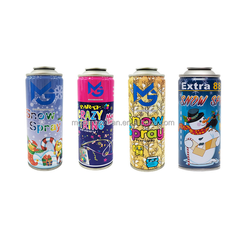 factory price OEM/ODM diameter 52mm empty snow spray can for party celebrate spray