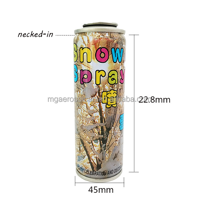 factory price OEM/ODM diameter 52mm empty snow spray can for party celebrate spray