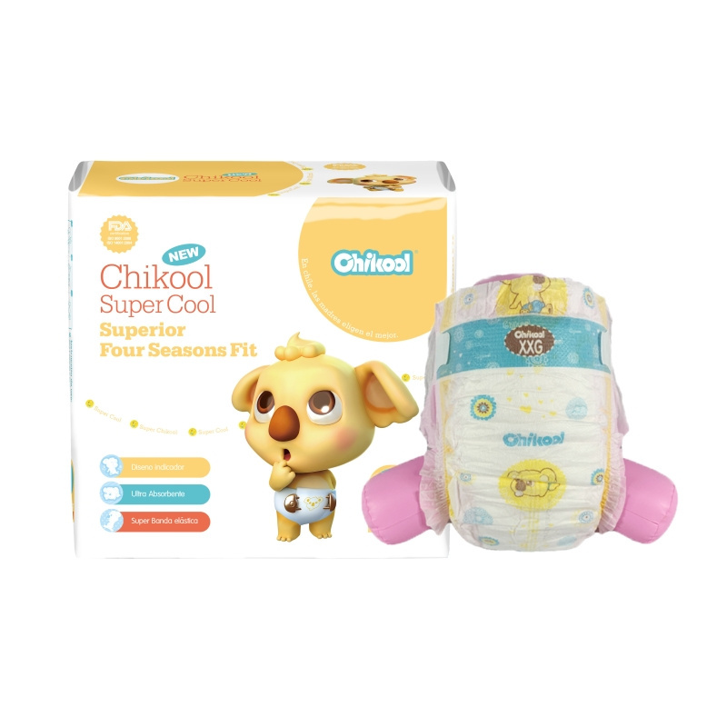 Chikool Wholesale Customizable Super Soft Disposable tape Baby Diaper manufacturer in bulk