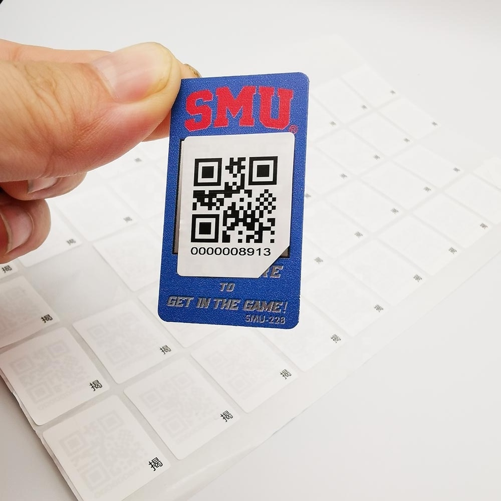 Sell high quality metal aluminum barcode label qr code serial number label for custom label