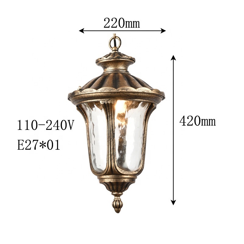 rustic nordic luxury glass decorative antique pendant light