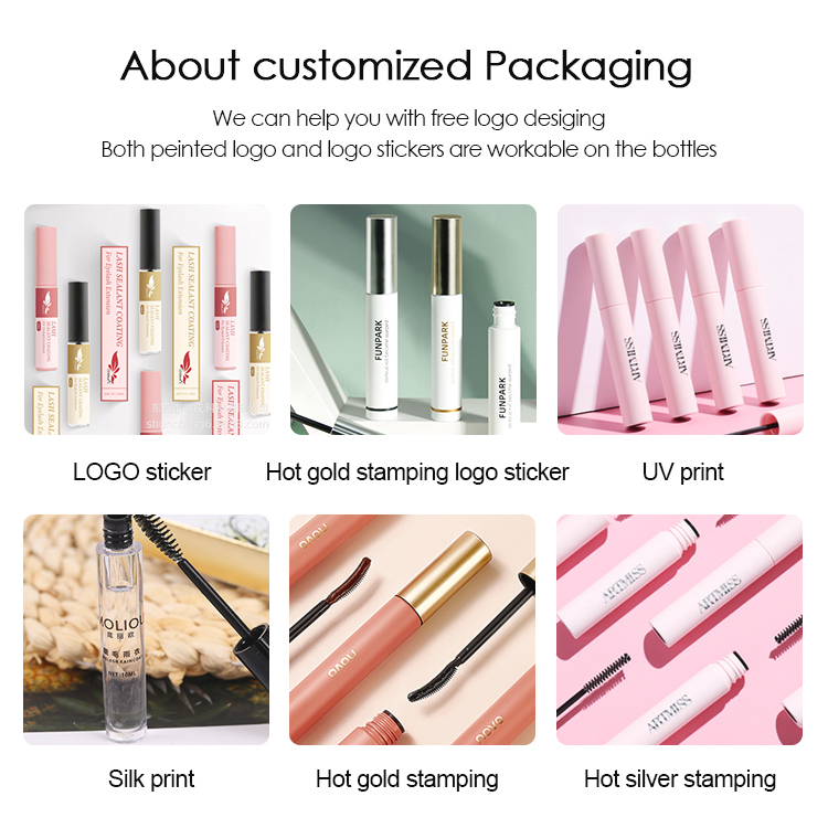 Long Lasting Waterproof Eyelash Glue Formaldehyde Free Fast Drying Lash Glue and Customized Private Label Lashes Adhesive