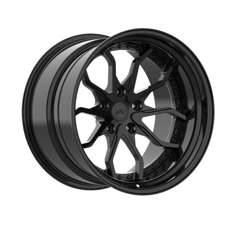 Black concave 5 star alloy forged car rims 18 inch 5x110 for Fiat 500X (2014-2023)