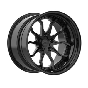 Black concave 5 star alloy forged car rims 18 inch 5x110 for Fiat 500X (2014-2023)