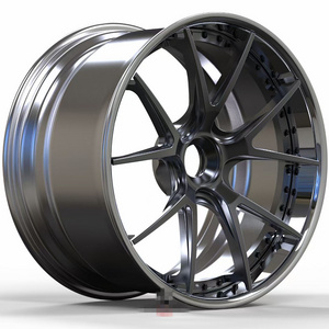 Special 20inch 5 double spoke 2 piece forged alloy deep concave aftermarket wheels rims 5x1143