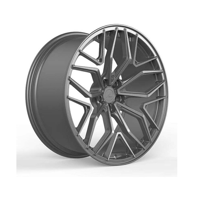 New design 17 inch 5 hole deep gray aftermarket alloy forged mag wheels rims 5112 fit for polo vivo