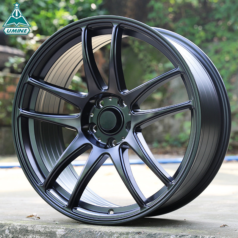 Hot sale 4x100 aftermarket car wheels 15 inch 4 holes black wheel rim for Volvo 360 (1983-1991)