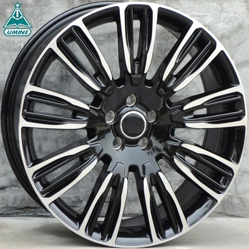 21*9.5 inch 5x108/120 black replica aluminum alloy mag car wheels aftermarket cast wheel rims