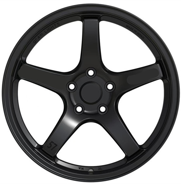 Black five star 5x1143 wheels rims 18x95 ,18 inch 114.3 blank full painting aftermarket wheel rims for subaru wrx 2015