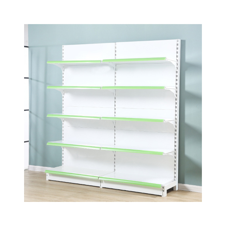 Low MOQ Custom Shelf Display Supermarket Gondola Shelving Rack shelves for retail store price