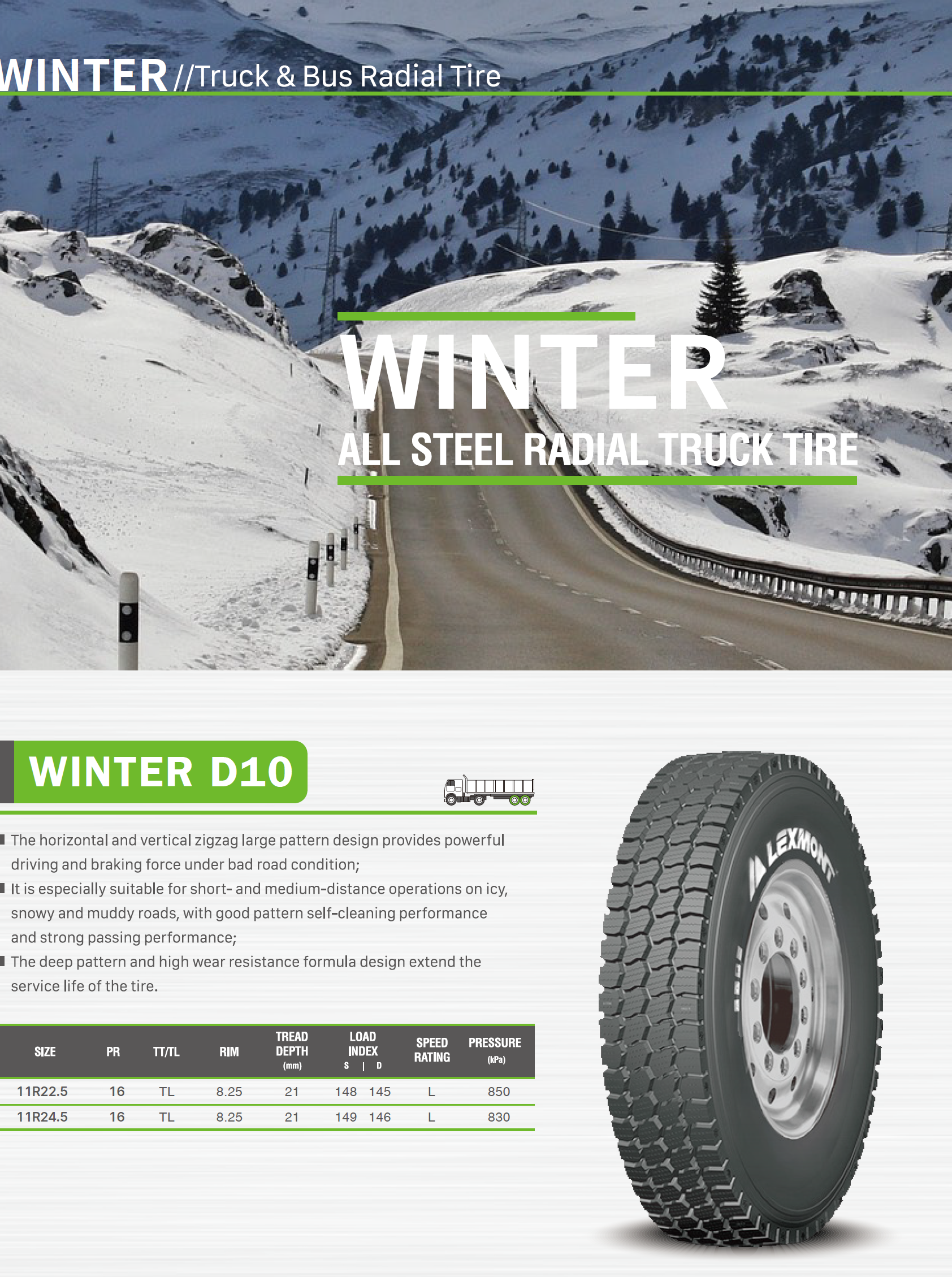 11r22.5 11r24.5 Lexmont Nankang Triangle winter snow studded tires sale