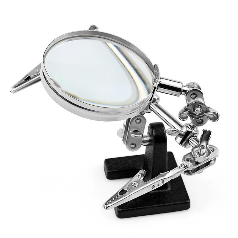 Auxiliary Clamp Helping Repair Table Magnifying Glass With Stand