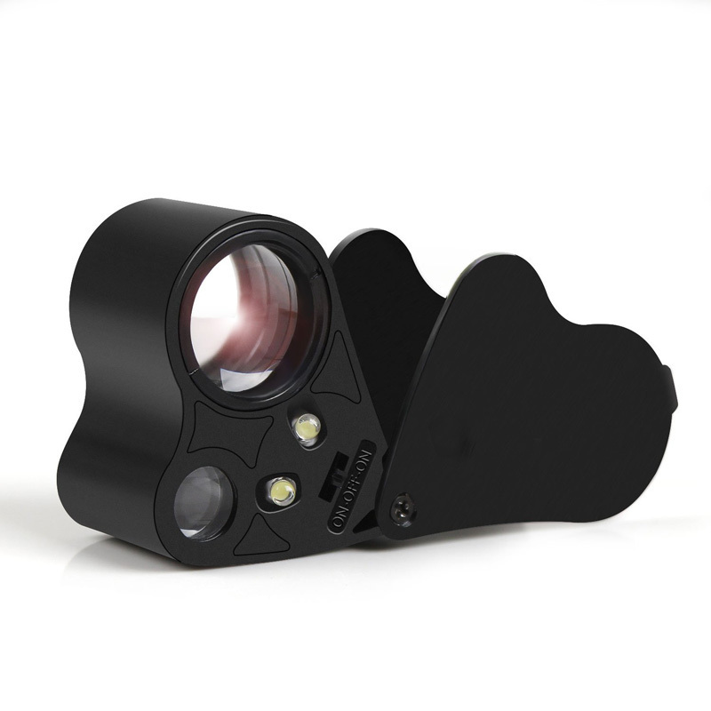 30X 60X Illuminated Jewelers Eye Loupe Magnifier